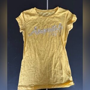 Aeropostale Yellow Tee with Logo